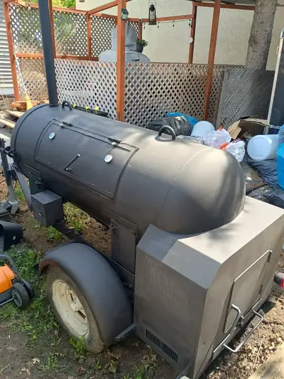 Custom Built Competition Mobile Offset Smoker, View more
