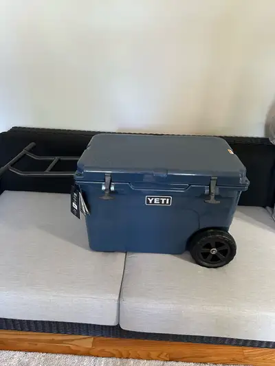 $680 Yeti tunda haul wheeled cooler, yours for $500., View more