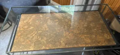 glass top desk , View more