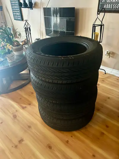 Selling a set of 4 Rotalla EnjoyLand H/T RF10 summer tires, size 225/65R17 102H, in very good condit...