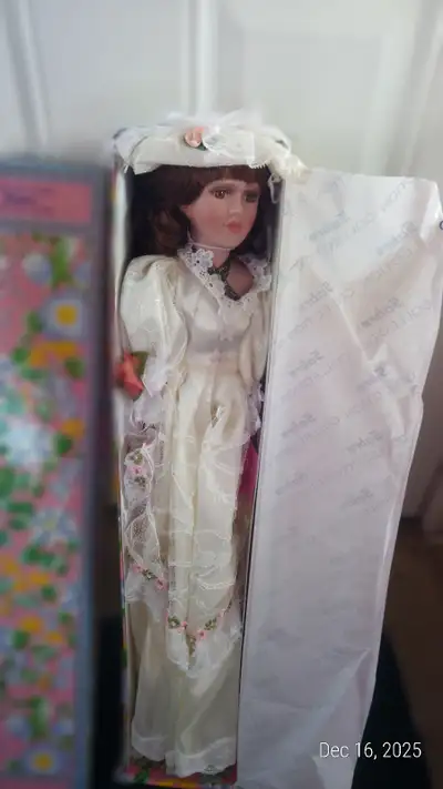 Angelina porcelain doll, View more