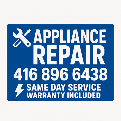 ✅ Same Day Appliance Repair Service Call 416 896 6438, View more