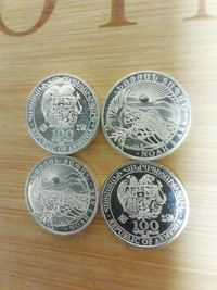 Armenian quarter    oz fine      silver coins