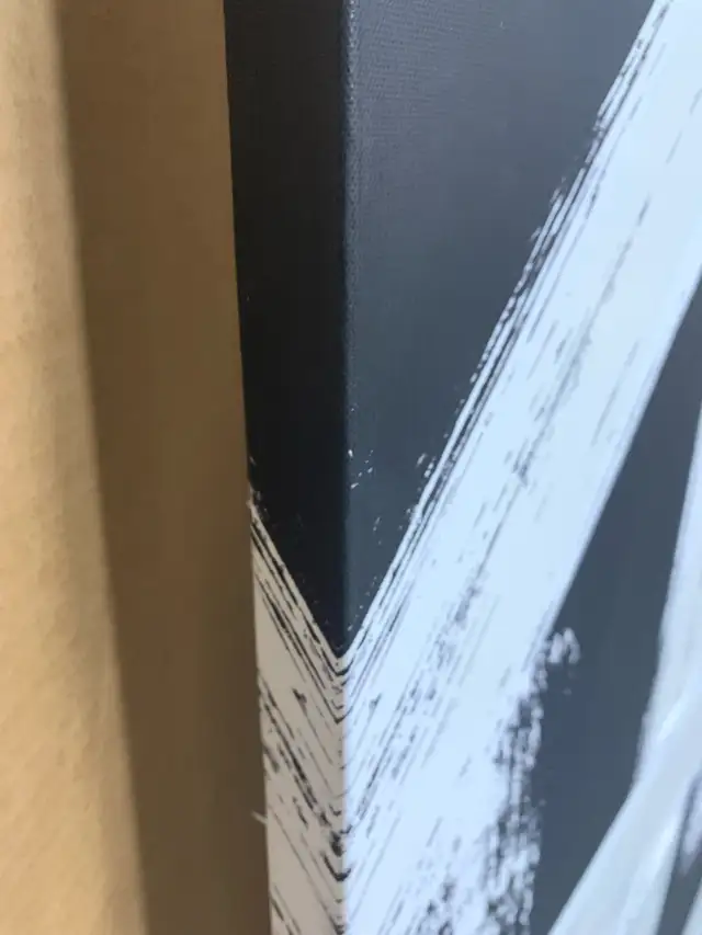 Large Abstract black/white/cream Canvas wall Art in Home Décor & Accents in City of Toronto - Image 9