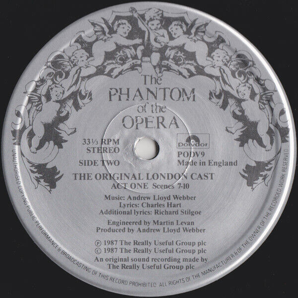 PHANTOM OF THE OPERA 2 LP 1986 Vinyl Records LONDON BROADWAY dans Art et objets de collection  à Ville de Montréal - Image 4