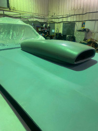 Harwood hood scoops in primer not used