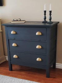 Dresser With Fold-Down Top Drawer