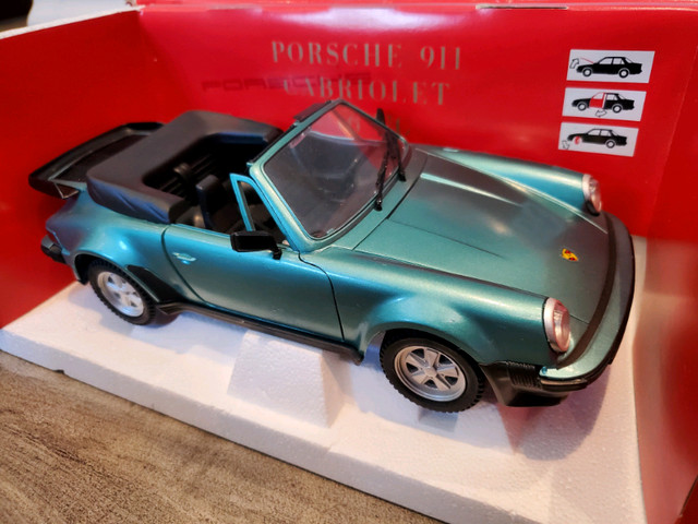1:16 Diecast Tonka Polistil Porsche 911 930 Turbo Cabriolet Gree in Arts & Collectibles in Kawartha Lakes - Image 2
