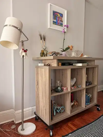 Rolling cube storage cabinet/shelf, View more