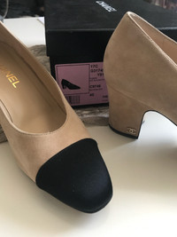Chanel beige suede shoes  Size 40