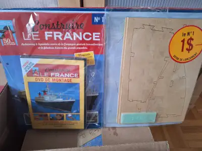 MAQUETTISTE PAQUEBOT "LE FRANCE"  140 pochettes + DVD tout neuf, View more