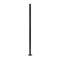 Fortress Versai 2in. x 2in. x 5ft. Gloss Black Steel Fence Post