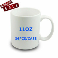 11oz Sublimation Pure White Coated Mugs 36pcs/case