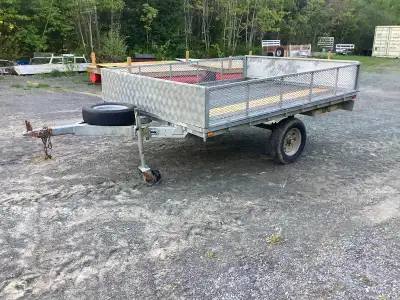 I have a galvanized trailer for sale. It’s 9 feet long 7 feet wide and 15 inch high sides. Comes wit...