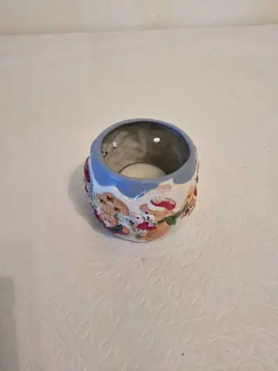 Christmas Candle Holder & Candle, View more