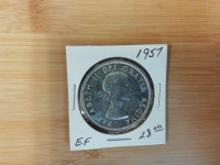 1957 Canada Dollar EF coin!!!!