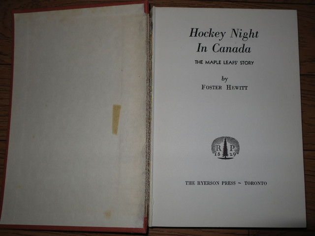 Vintage Hockey Book - Hockey Night in Canada in Arts & Collectibles in Sudbury - Image 2