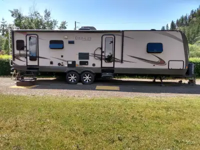 Excellent shape. One owner no kids. Solar panel, brand new tires, all electric jacks and awning. TV...