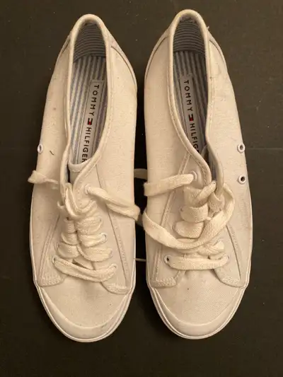 Tommy Hilfiger Womens Sneakers Running Shoes  White 8M, View more