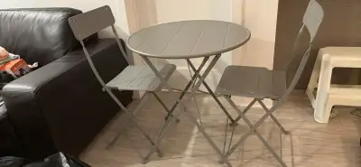 Patio table and chairs, View more