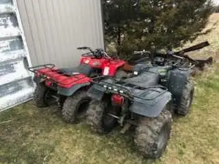 *** posted for a friend*** 2 yamaha 350 big bear fourwheelers 4x4 one needs. Stater and the other ju...