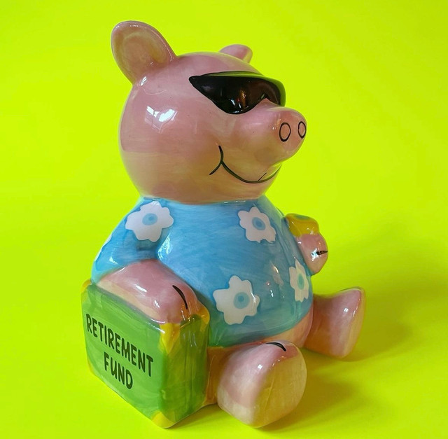 Piggy Bank Retirement Fund in Arts & Collectibles in Hamilton