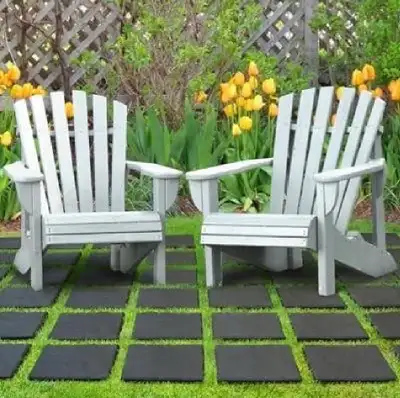 12in X 12in Stomp Square Recycled Materials Stepping Stone, View more