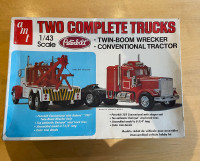 AMT 1:43 Twin-Boom Wrecker & Conventional Tractor
