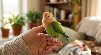 Hello. If you have a hand-tamed Peach-faced Lovebird or a baby Lovebird, please let me know. I want...