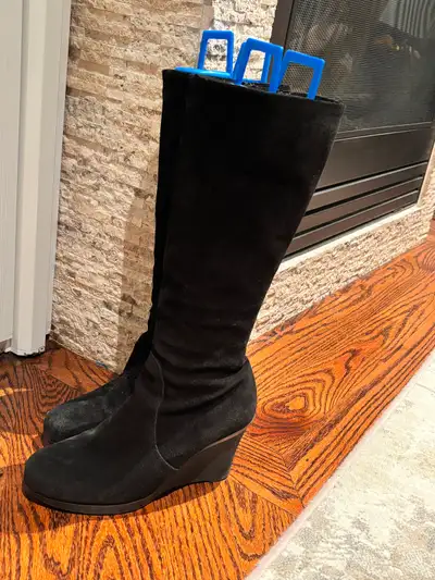 Wedge suede WATERPROOF boots, View more