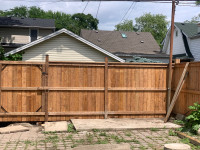 Wood fence repairs