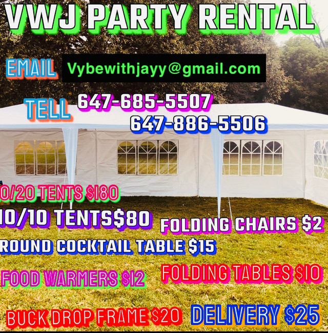 Party rental  in Other in Mississauga / Peel Region