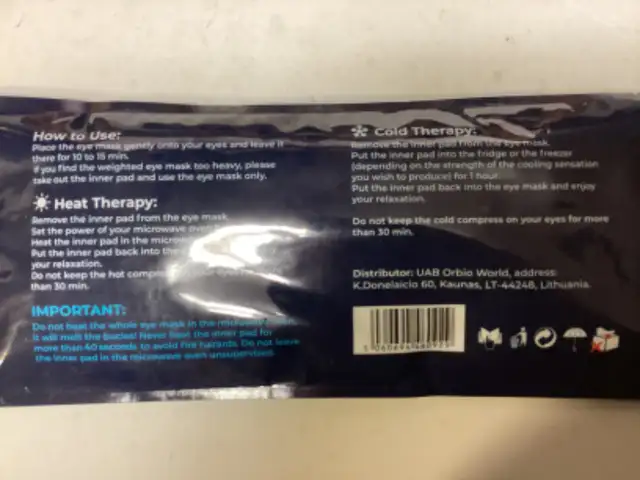 Derila Weighted Eye Mask in Health & Special Needs in City of Halifax - Image 3