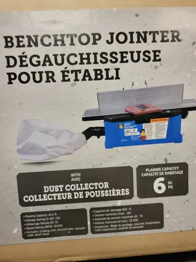 NEW, Power Fist Bench Top Jointer 6 Inch, View more