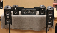 Polk RM20 5 piece Surround Speaker Set with floor stands