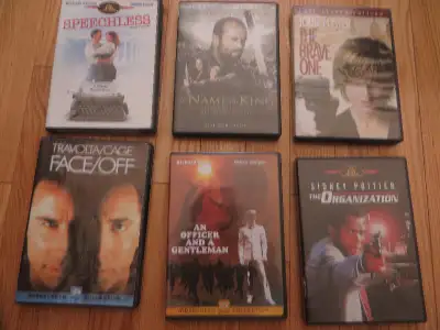 6 DVD MOVIES,   $3 each, $10 all, View more