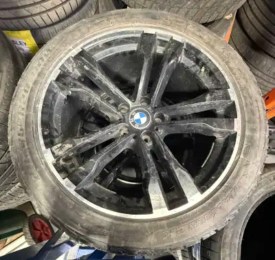 I have big rims bmw x5 with tires need it gone will fit x3 good rims ready to put it on.