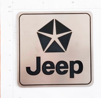 Jeep badge emblem for wrangler cherokee commander