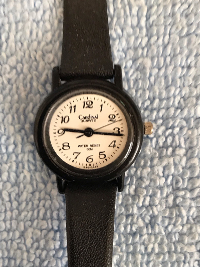 EUC Black Cardinal Watch W/Black Strap Band in Jewellery & Watches in Norfolk County