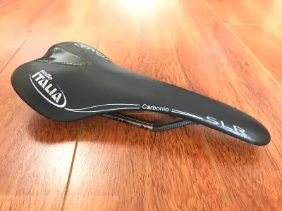 Selle Italia SLR Carbonio saddle from my LOOK bike., View more