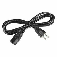 2X 6-feet 3 Prong Power Cable for Computers/ Printers/ Mon