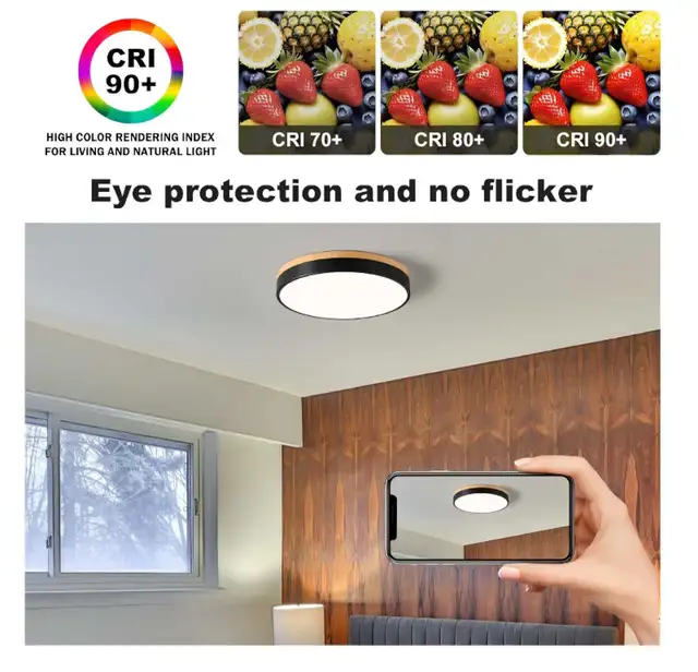 Modern Wood LED Ceiling Light(NEW) in Indoor Lighting & Fans in Kitchener / Waterloo - Image 4