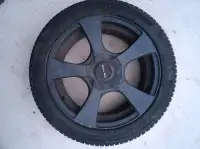 17" Black alloys Continental tires 225/45-17