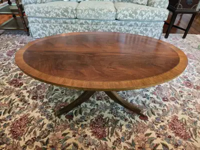 Thornton elliptical oval coffee table. See instructions below if you are interested in this item. Th...