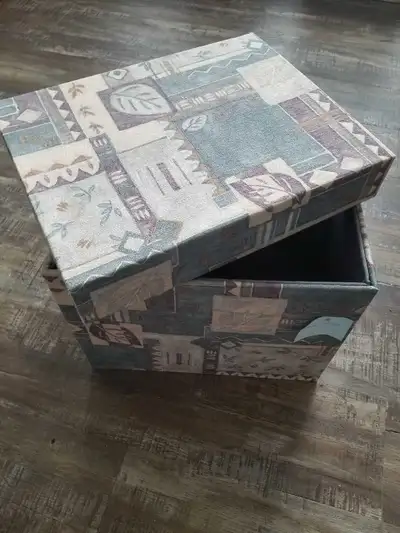 Storage box with lid., View more