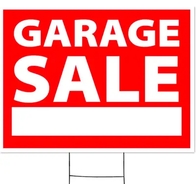 Garage Sale Sunday July 6th 8-1, View more