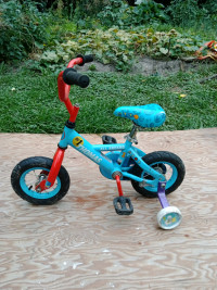 Kids BMX Bike, 10" Wheels, Training Wheels, Brakes, Adj Seat