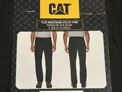 Brand New CAT Caterpillar Flex Waistband Utility Pant - Black, View more