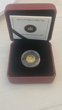 2012 Canada 1/25 Ounce Gold Gold 1-Cent Coin Fairwell To The Pen