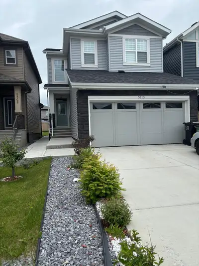 Fully detached home built in 2023, offered as a fully furnished upper-level suite featuring 4 bedroo...